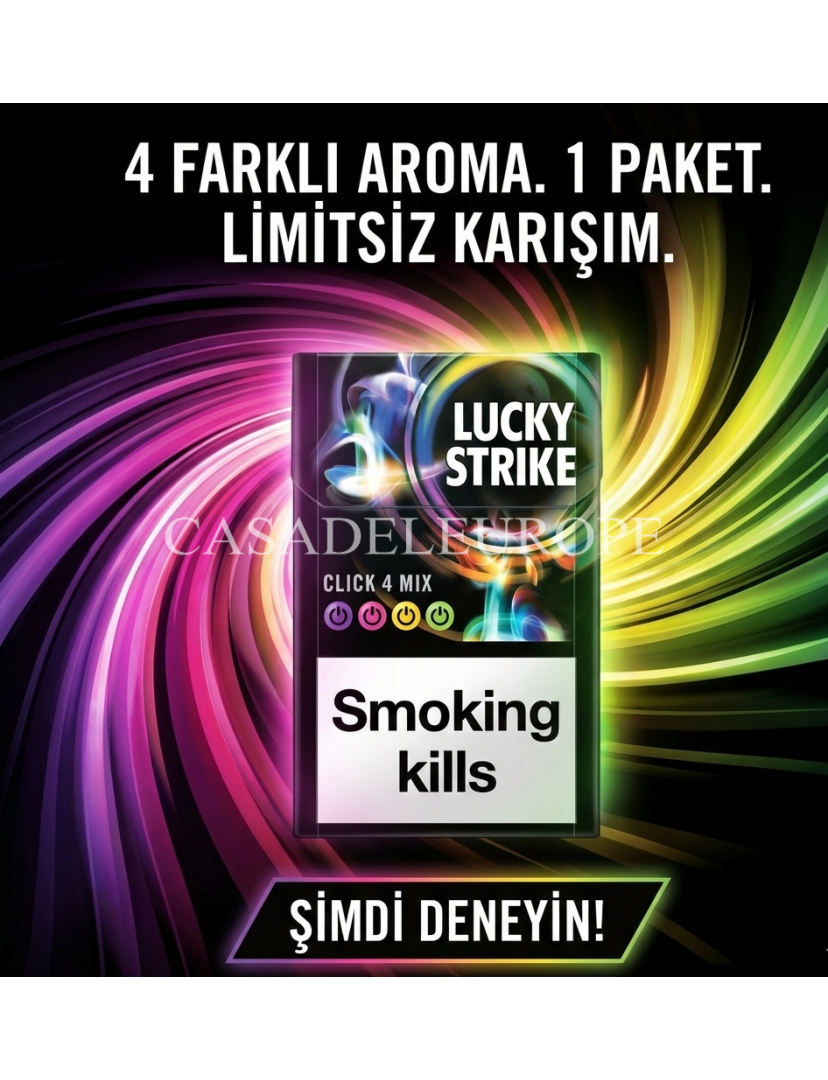 Lucky Strike 4 Click Mix Sigara 1 karton Lucky Strike 4 Click Mix Sigara 1 karton
