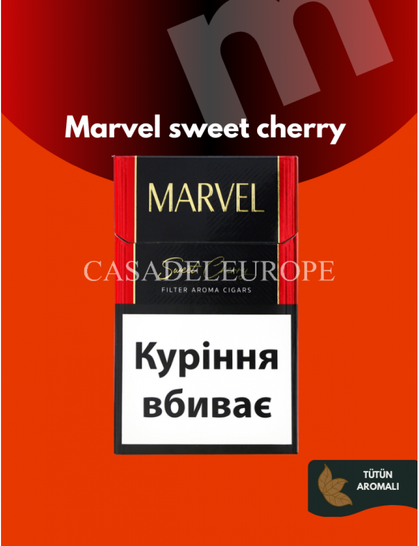 Marvel Black Red Super Slim – Kiraz Aromalı Mentollü Sigara (20’li) Marvel Black Red Super Slim – Kiraz Aromalı Mentollü Sigara (20’li)