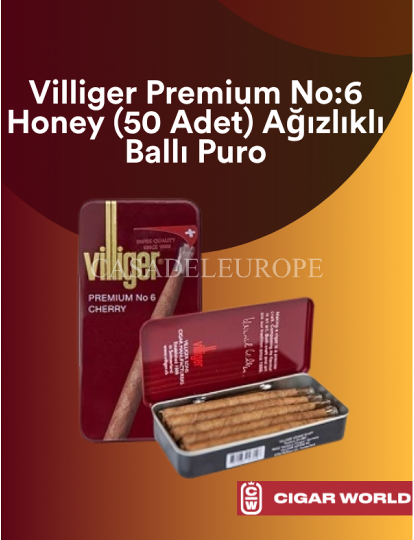 Villiger Premium No:6 Cherry (50 Adet) Villiger Premium No:6 Cherry (50 Adet)