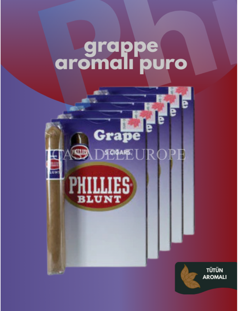Phillies Blunt grappe Puro - üzüm aromalı Phillies Blunt grappe Puro - üzüm aromalı