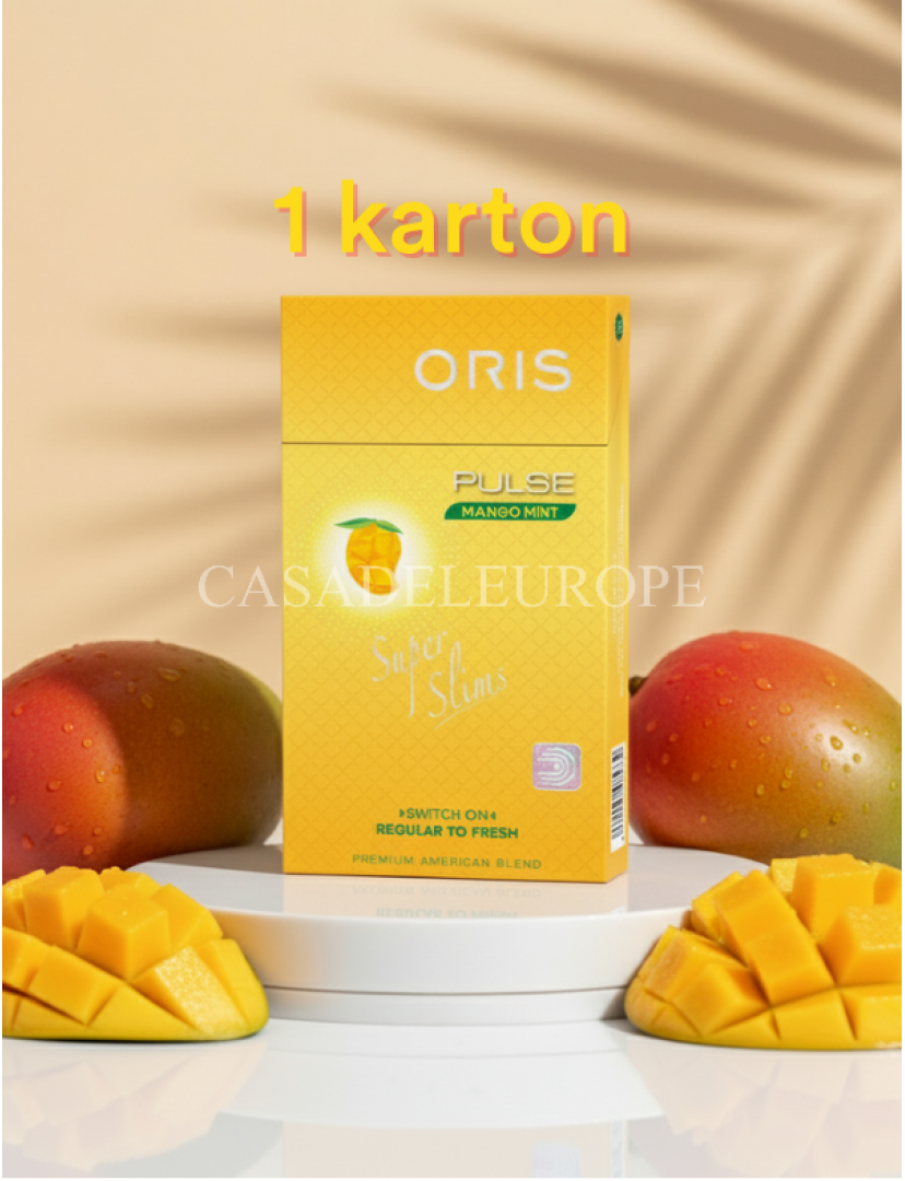 Oris Pulse Mango Mint Super Slims Karton (10 Paket) 