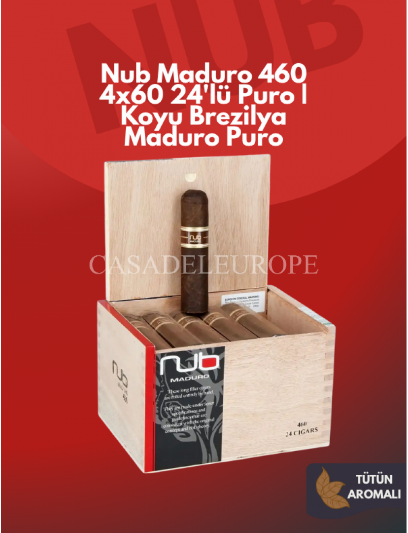 Nub Maduro 460 (4x60) 24'lü Puro Nub Maduro 460 (4x60) 24'lü Puro