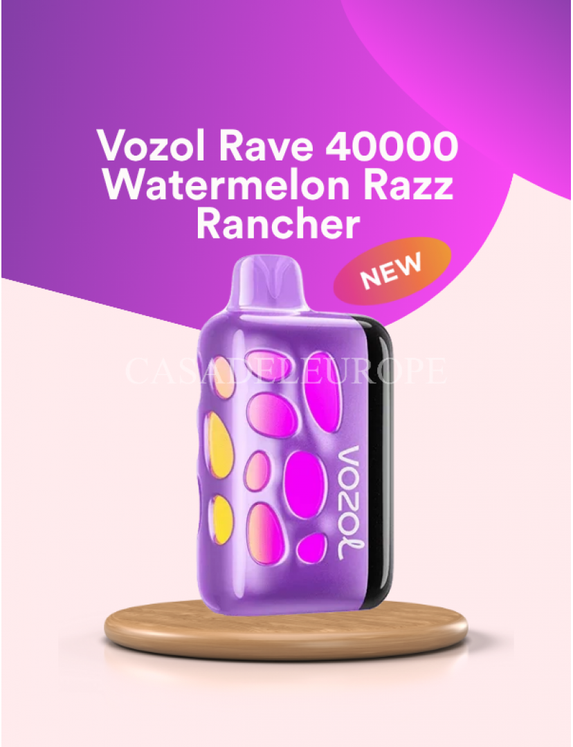 Vozol Rave 40000 Watermelon Razz Rancher Vozol Rave 40000 Watermelon Razz Rancher