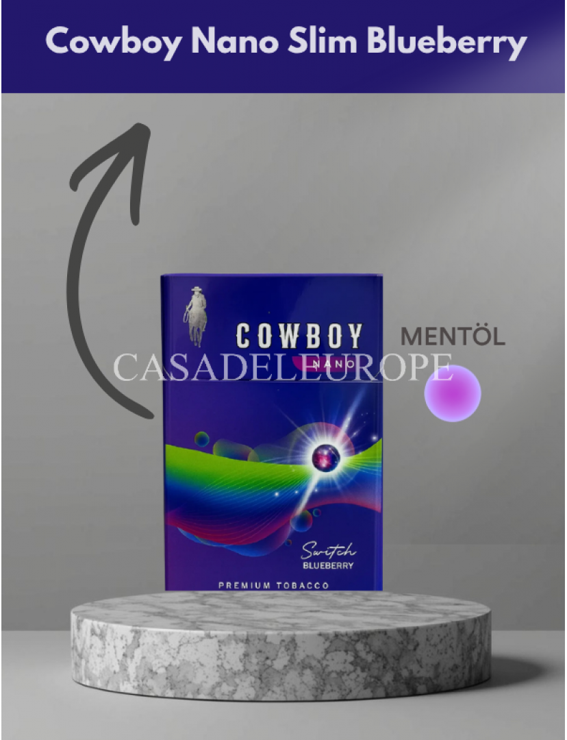 Cowboy Nano Slim Blueberry Aromalı Sigara Cowboy Nano Slim Blueberry Aromalı Sigara