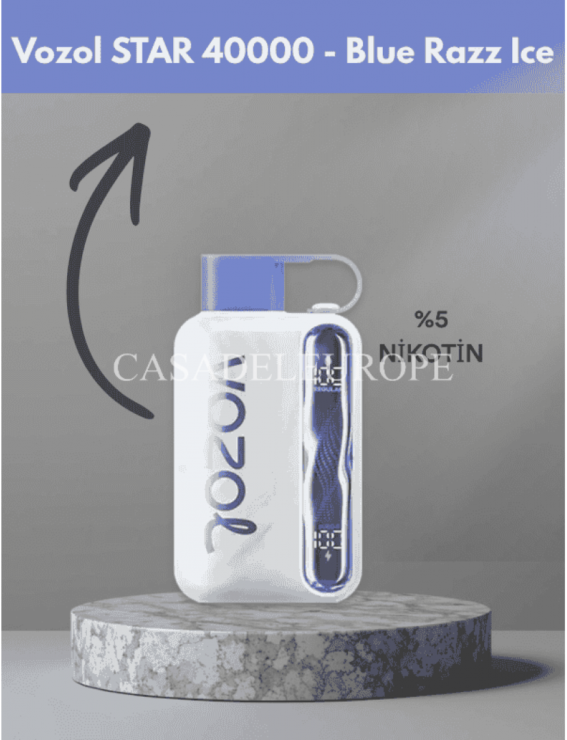 Vozol Star 40000 Blue Razz Ice Vozol Star 40000 Blue Razz Ice