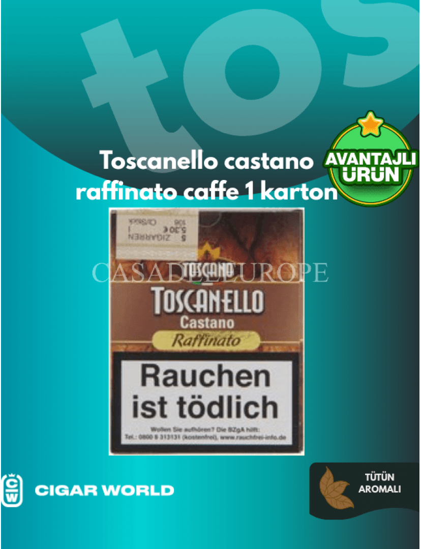 Toscanello Castano Raffinato-Fındık aromalı-1karton Toscanello Castano Raffinato-Fındık aromalı-1karton
