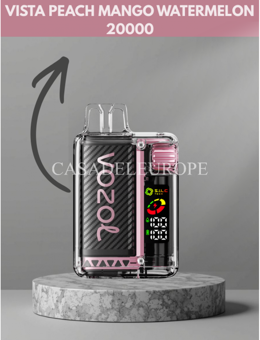 Vozol Vista 20000 Peach Mango Watermelon Vozol Vista 20000 Peach Mango Watermelon